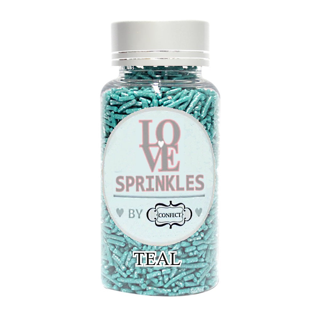 Confect Teal Vermicelli Sprinkles 90 Gms