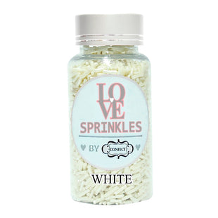 White Vermicelli Sprinkles 90 Gms