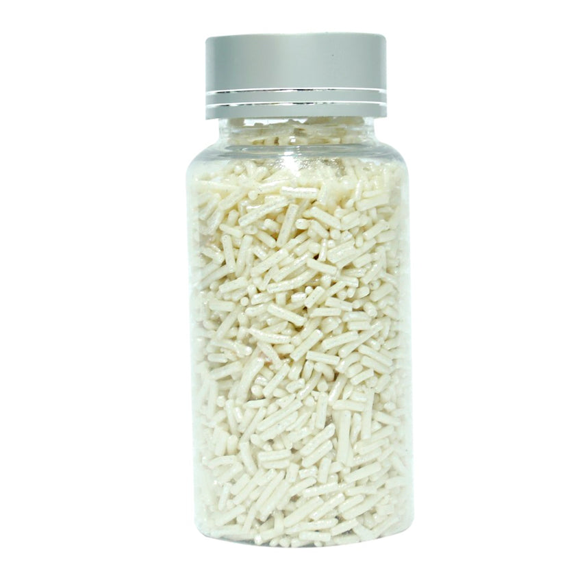 White Vermicelli Sprinkles 90 Gms