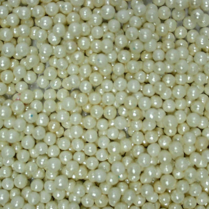 Confect White Disco Balls Sprinkles 6 MM 120 Gms