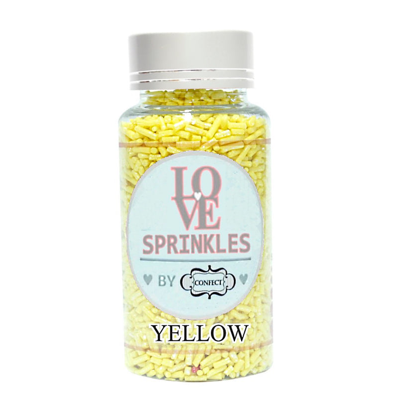 Yellow Vermicelli Sprinkles 90 Gms