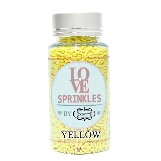 Confect Yellow Vermicelli Sprinkles 90 Gms