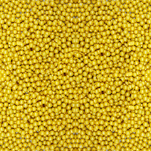 Yellow Disco Balls Sprinkles 4 MM 120 Gms