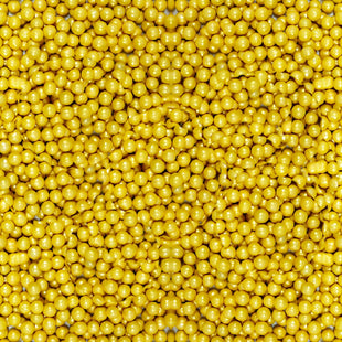 Yellow Disco Balls Sprinkles 6 MM 120 Gms